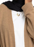 Coffee Basic Pocket Cardigan - Khotwh